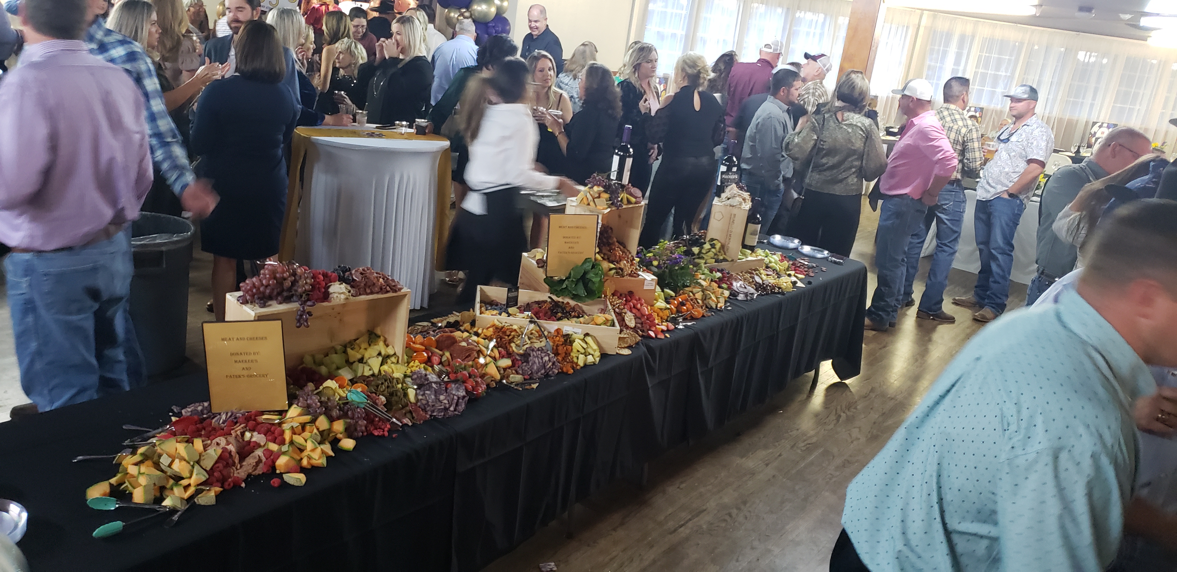 The hors devores table was really something to see.