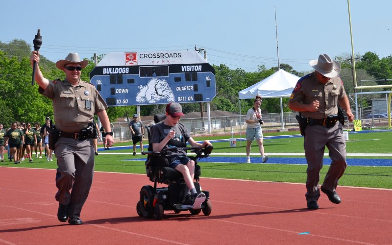 The opening ceremony of the 2022 DeWitt Lavaca Special Olympics included releasing balloons into the sky before commencing the contests.