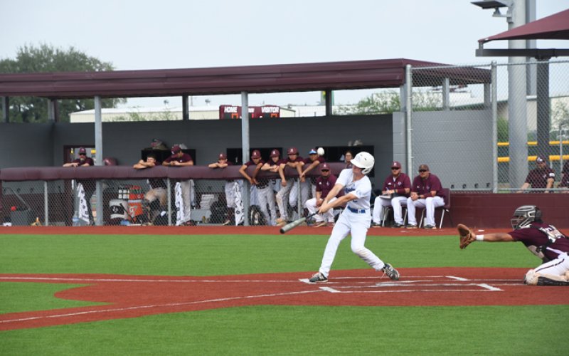 Brayden Goode got two hits, scored two runs and has one RBI in game one. Photo by Mark Lube.