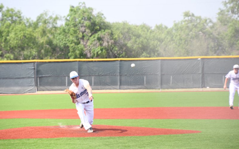 Connor Zaruba struck out 11 in the 12-2 game one win. Photo by Mark Lube