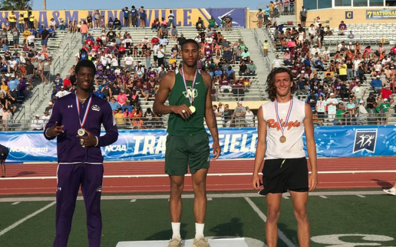Dalton Brooks got Silver in the long jump. Photo courtesy of Randy Palmer