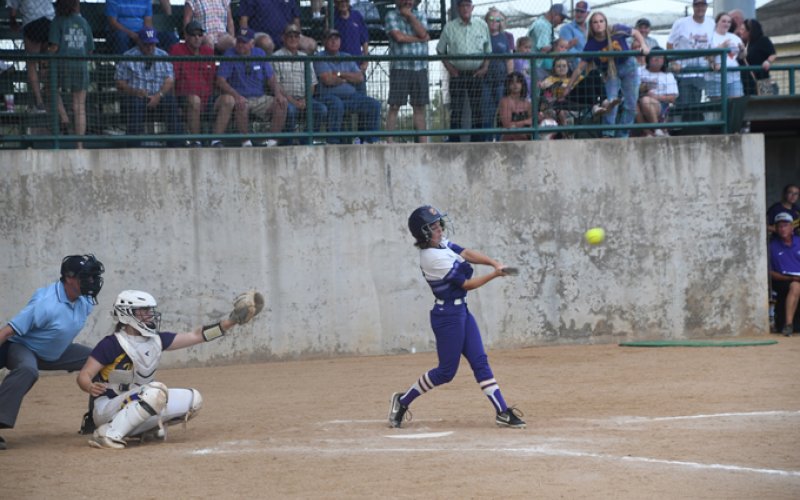 Haley Patek got a hit in Game 2. Photo by Mark Lube.