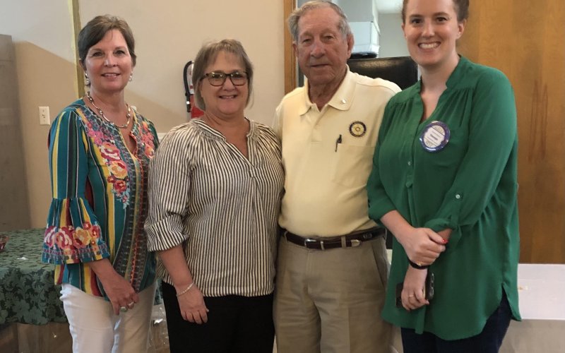 Karen Barber, Vicki White, Bill Lopez and Hannah Hartman pose in August 2021. COntributed Photo.