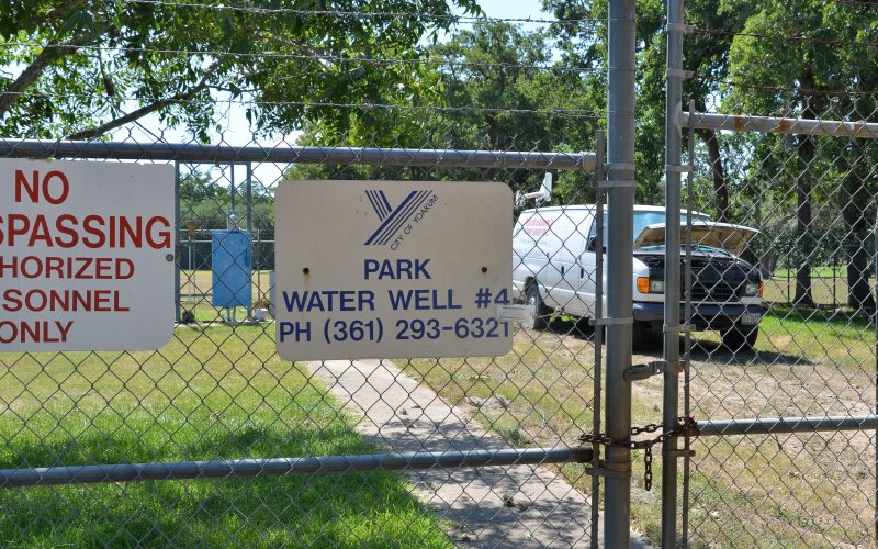 City of Yoakum Water Well No. Four awaits repair while Mickelson’s Pump Shop Inc. staff are on site on June 20.