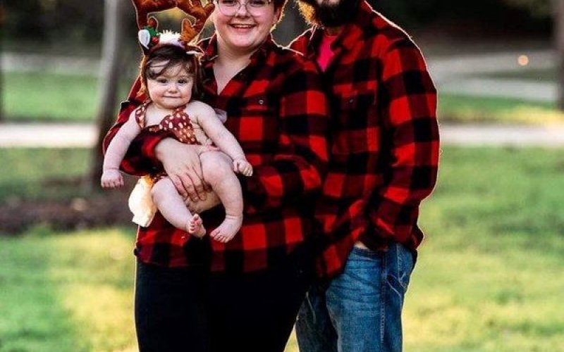 Twenty-one-year-old Hunter Coco poses forfor a photo with his fiance Allyssa. Her always said he knew they would marry one day, and they'd planned to do it this week. Still, no one held more of his heart than his daughter, Paisley, age 1.  There little family was devasted last week when hunter and hius brother Jonathan were killed in a rollover crash in a brush truck last week, returning to the station from a wildfire near Lockhart.