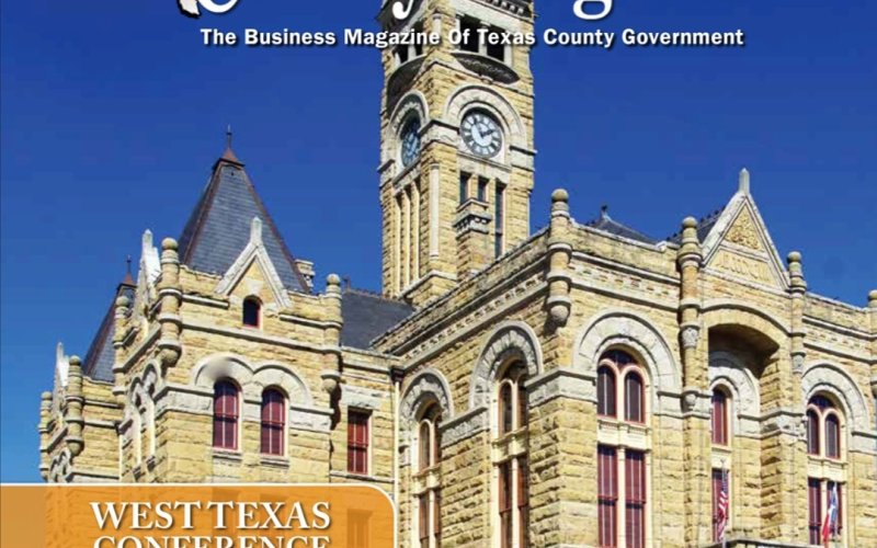 The Lavaca County Courthouse is featured on the cover of the June 2022 issue of Texas County Progress magazine.