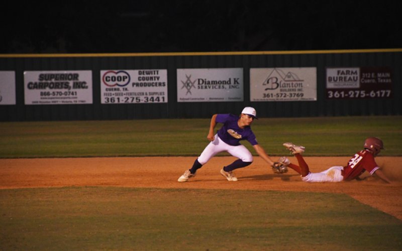 Shiner Junior Baseball vs Hallettsville. Photo by Mark Lube.