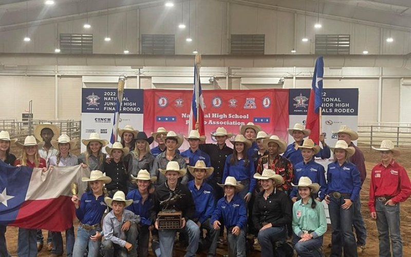 Texas team who competed at the national championship in Georgia last week returned with several top honors, including World Champion Team and World Champion Girls &amp; Boys Teams. Several individual honors were also recognized: Craig and Bella Sciba are the World Champion Ribbon Roping Team, Craig Sciba is the World Champion Chute Dogger, Craig Sciba is also All-Around Cowboy, Mia Janosky and Craig Sciba were both picked for Winning Horse of the Year, Colee Cox is World Champion Girls Breakaway, Wyatt Howell w