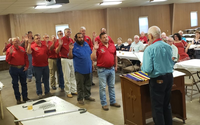 Members of the Shiner Knights of Columbus Council No. 3081 held their installation of officers on Thursday, June 16.