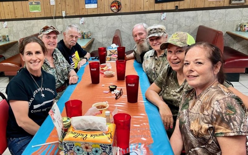 Women's Hog Hunt Participants Judy Rhodes, Paula Shipman, Patti Carrel and Connie Hensley pose for a picture at a local diner following their annual hunt held May 20-22, just two days before the Uvalde Massacre occurred on Tuesday, May 24. NRA and, by association, its related state chapters fell under even harsher than usual criticisms in the wake of last week's school shooting, mostly because these citizens didn't cotton to those who attack their constitutional right to bear arms.