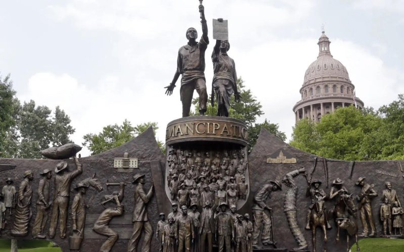The Texas African-American History Memorial in Austin, Texas.