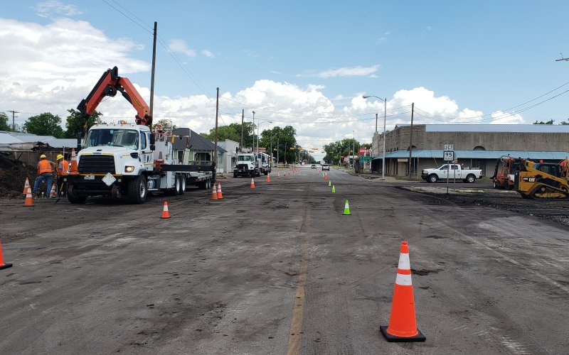U.S. 90A is now back open in Shiner, though drivers are warned to exercise caution.