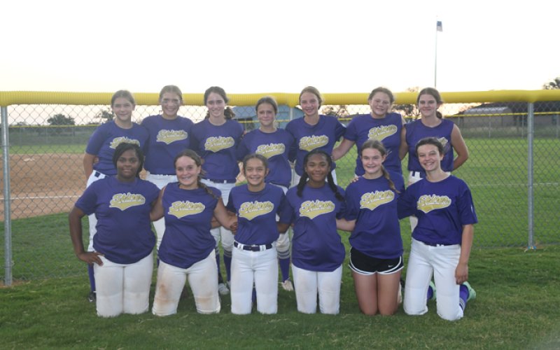 The Shiner Junior Softball All-Star team went 2-2 in the Sectional Tournament to finish runner up. Photo by Mark Lube.