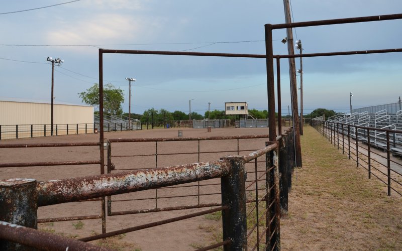 The Yoakum Rodeo Arena Tuesday evening, July 12.