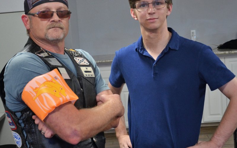 Wanna take a shot at these two? Be there at the pool in Hallettsville, 11 a.m. sharp, Thursday, July 7.