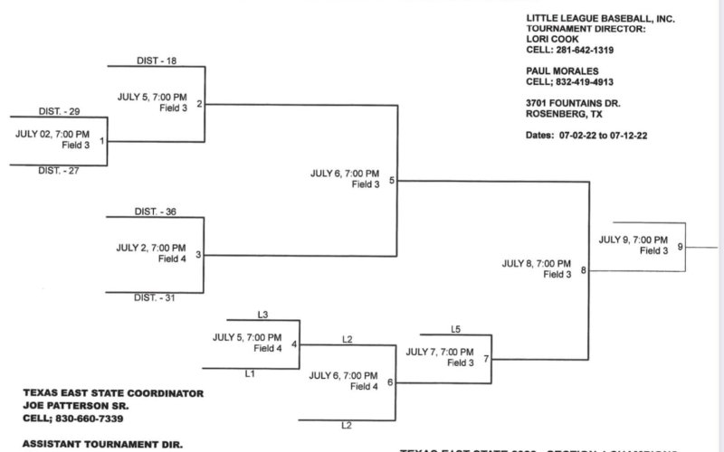 Shiner Major Baseball Sectional tournament