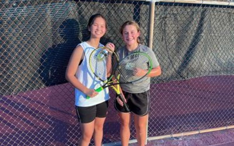 Junior Division winners are  Lisa (left, second place) and Ainsley (first place) Photo by Courtney Johnson.