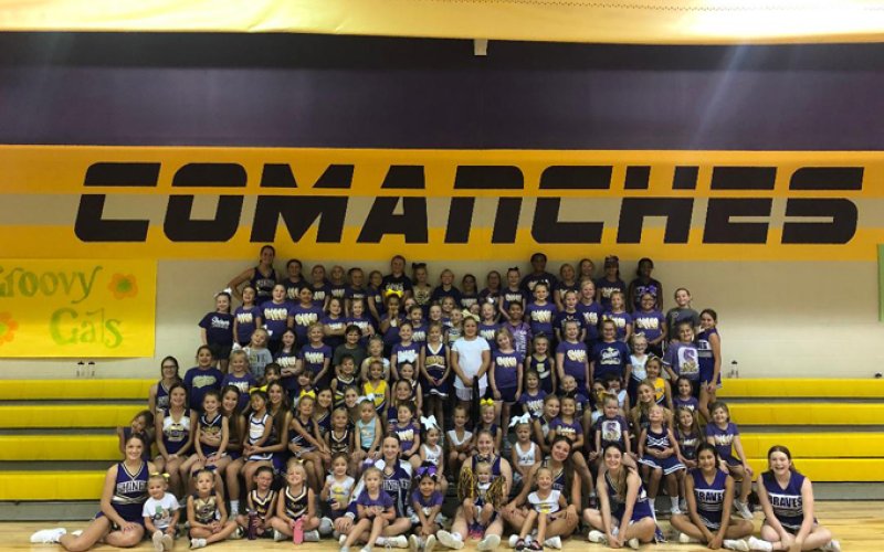 Shiner Mini Cheer camp. Photo courtesy of Crissy Machacek.