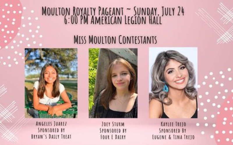 Doors to the Moulton Legion hall open at 5 p.m.