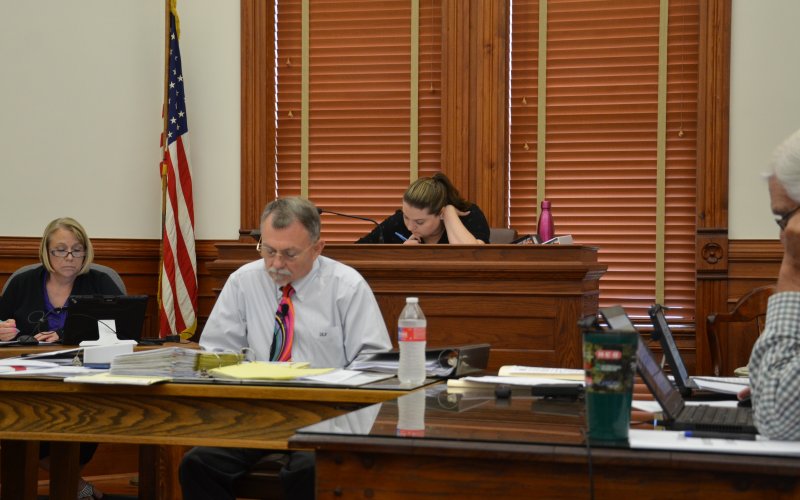 The DeWitt County Commissioners’ Court voted unanimously in favor of a 10% property tax decrease during their Aug 8 meeting.  Photo by Hans Lammeman