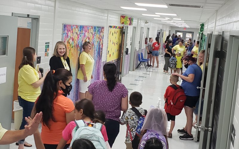 A scene from Meet the Teacher last school year.