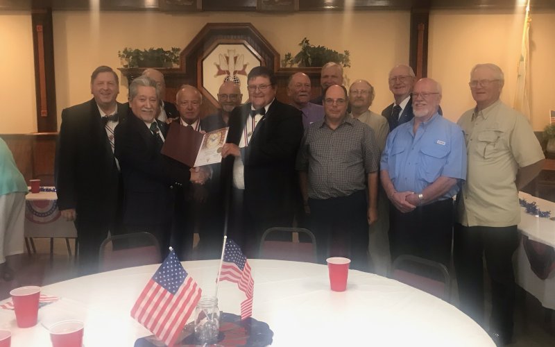 Pictured are, front from left, Kenneth Roznovsky (Shiner), Joe Martinez (Victoria), Tim Kleihege (Moulton), Marty Patek (Yoakum), Jerome Boehm (Cuero) and Lukas Janak (Yoakum); and, back from left, Arlyn Seiler (Meyersville), Reggie Guettner (Shiner), James Darilek (Gonzales), Don Brown (Shiner), Leo Pustka (Shiner), Leonard Ebner (Hallettsville) and Andrew Pesek (Hallettsville).