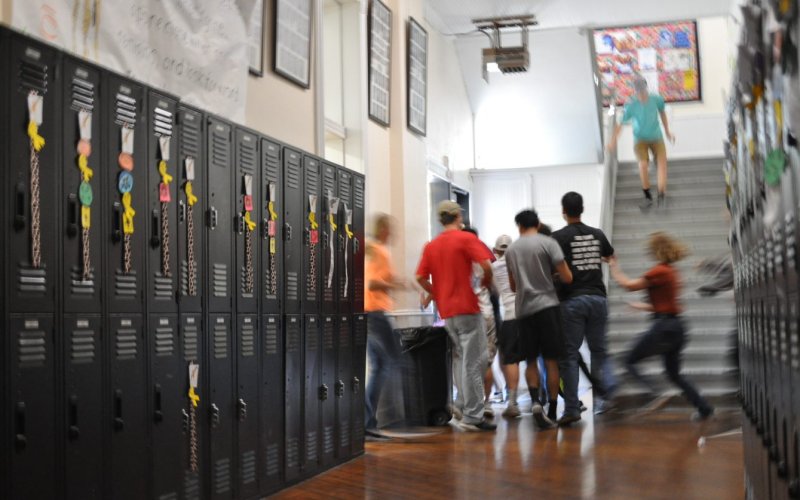 Moulton students have routinely trained in active shooter drills erach year, one of many practices adopted in recent years to ensure school safety. Photos by Bobby Horecka
