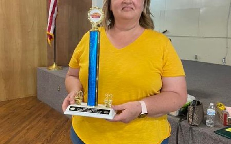 Melissa Berckenhoff won grand champion pie Sunday, July 31.