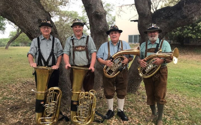The Tuba Meisters Band kicks things off at 11 a.m. inside the air-conditioned main hall at the 101st annual Shiner Catholic Church Fall Picnic on Sunday, Sept. 4.