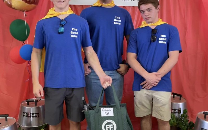 Grand Champion Senior Team: “The Good Team,” Ivan Remley, Sep Remley and Noah Schmidtberger of Lockhart.