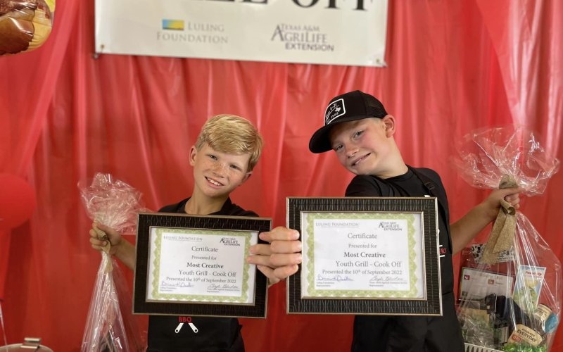 Most Creative Award:  “Schaas Brothers Beef,” Brody Schaas and Ryker Schaas of Canyon Lake.