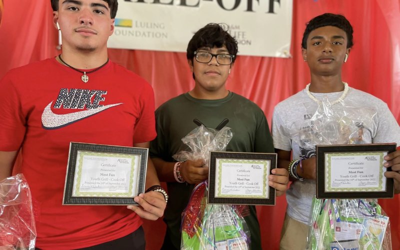 Most Fun Award: “Three Amigos,” Jonah Hernandez, Gary Cantu and David Cruz of Luling.