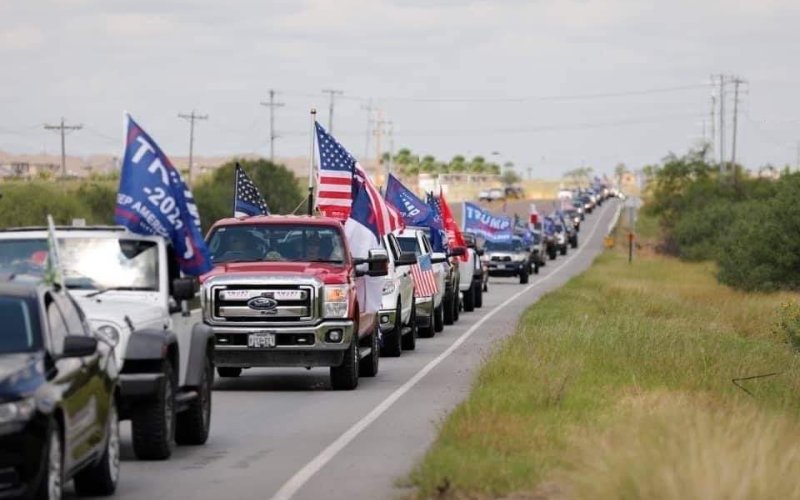 The line of cars in No Bull Radio's first America First rally in December 2020 stretched for some 12 1/2  miles , the station says. The aim to beat the 20-mile mark when they get together for Round II, starting at noon Saturday, Oct. 22, at the JB Wells Arena in Gonzales.