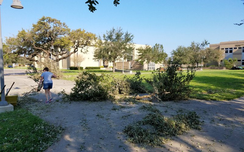 One of Horecka's first trips out of his neighborhood, aboard his motorcycle because roads were still impassable around Victoria then, was Victoria College, where he worked then. Having covered the aftermath of a few hurricanes and tropical storms now as a reporter, Horecka said he always thought hurricane gusts iswhat caused  all the damages. Harvey didn't gust at all. The wind came and got harder and harder, never ceasing til it was done.