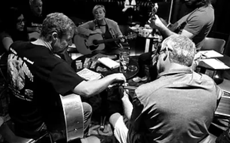 Check out Sam's Burger Joint in San Antonio for their own brand of good eats and good tunes, held the the first Tuesday each month.