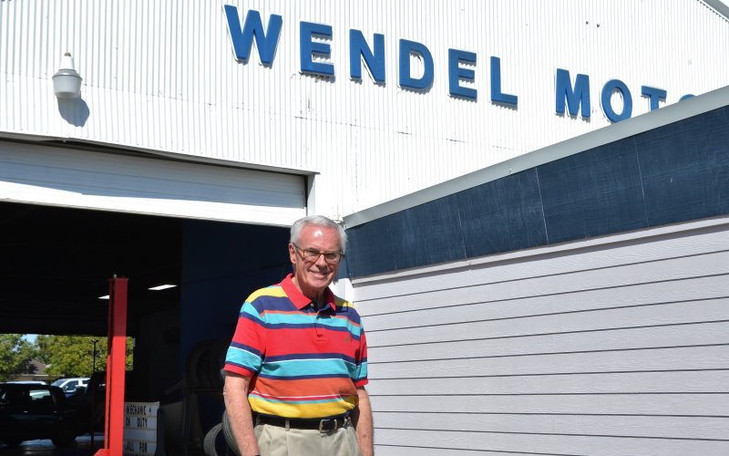 Wendel Motor Co. Owner and Manager David Barnes prepares to close the doors of the family company that has provided auto sales and service to the Yoakum community for seven decades.