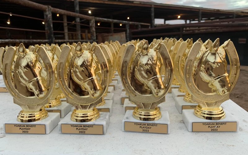 Yoakum Rodeo Arena Benefit Playday provided trophies for five age divisions with several events. Photos courtesy of Farmhouse Photos &amp; Videography