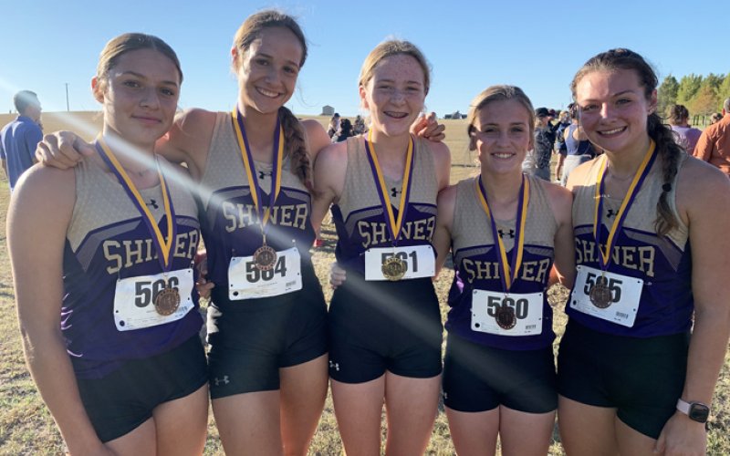 Top 20 medalists. From left is Brinkley Ramirez, Erin Pustka, Callie Chrismon, Hayleigh Burns and Riley Rainosek. Photo courtesy of Michelle Winkenwerder