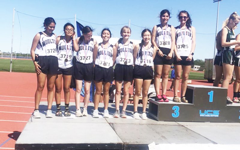Moulton girls.Photo courtesy of Moulton ISD.