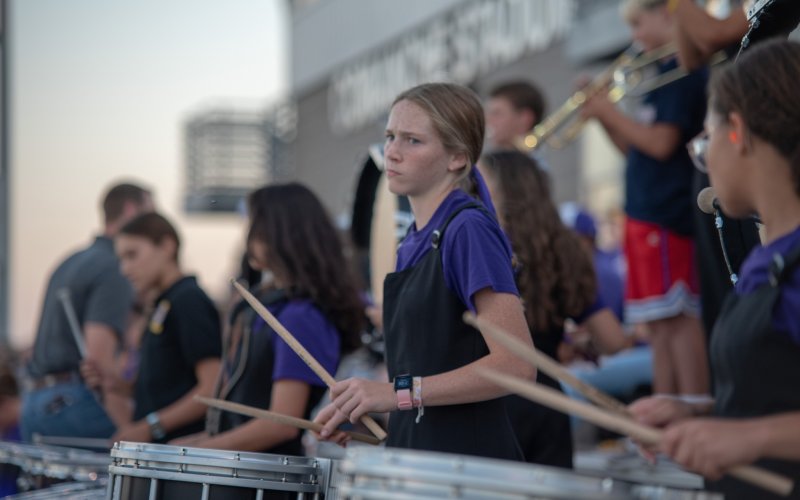 Keeping the beat...   Photo by Sara Collins