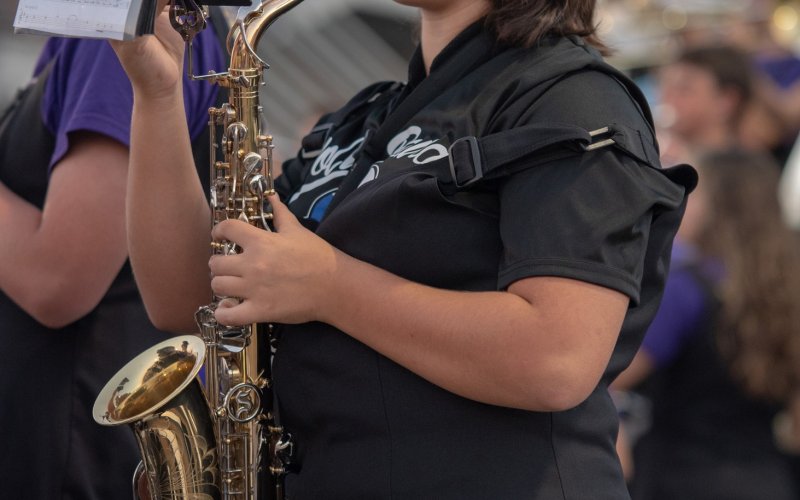 A little sax...    Photo by Sara Collins