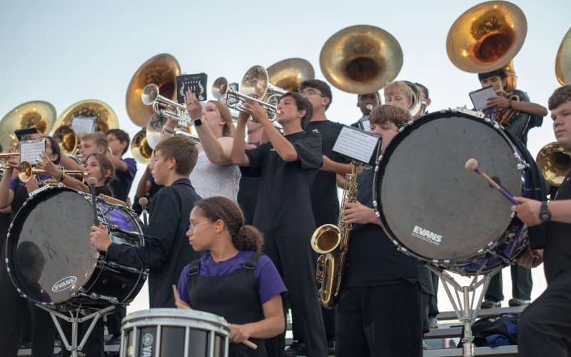 Let's make some noise, boys!    Photo by Sara Collins