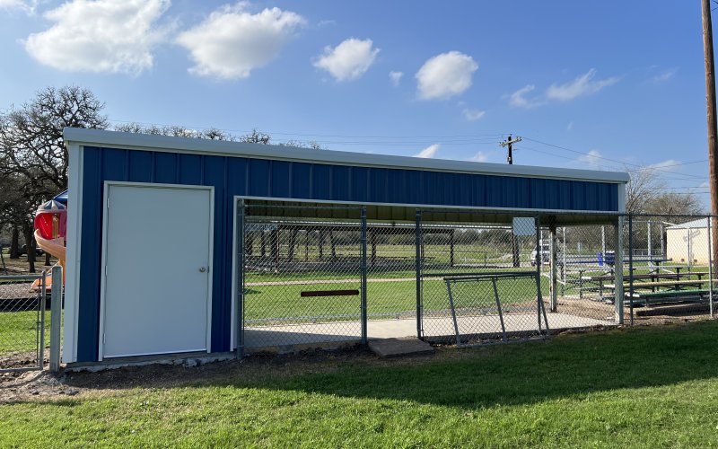 Pictured above is a YLL dugout after improvements. Photo by Raymond Rosas.