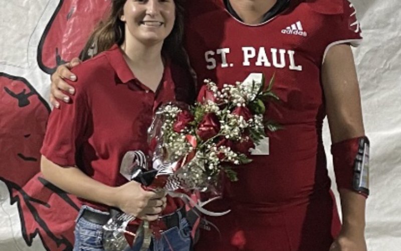 Pictured are Emily Moeller and Charlie Pilat.