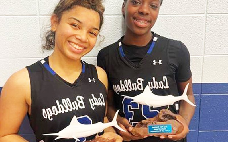 Deazia Rios (left) and Jayana Phillips were named to the All-Tournament team. Photo courtesy of Ashton Phillips.