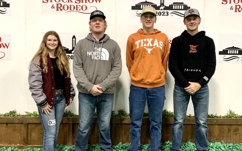 Pictured are, left to right, Brooklyn Griffith, Zachary Henke, Nathan Henke and Brenden Henke. Contributed photo.