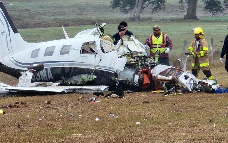 Four people were killed and another seriously injured late Tuesday morning when an out-of-state plane went down just a few shy of its intended destination. Photo by Nadine Rex