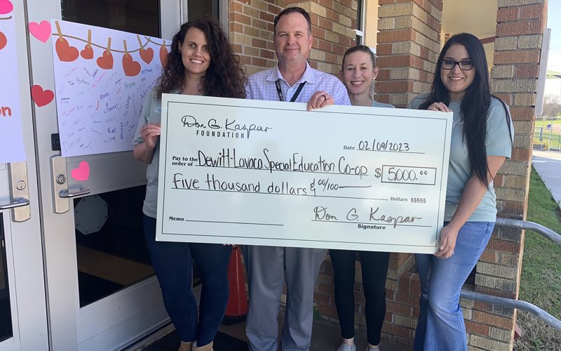 Pictured are, left to right, Jill Opela, Jason Appelt, Hali Kaspar and Katie Greer.