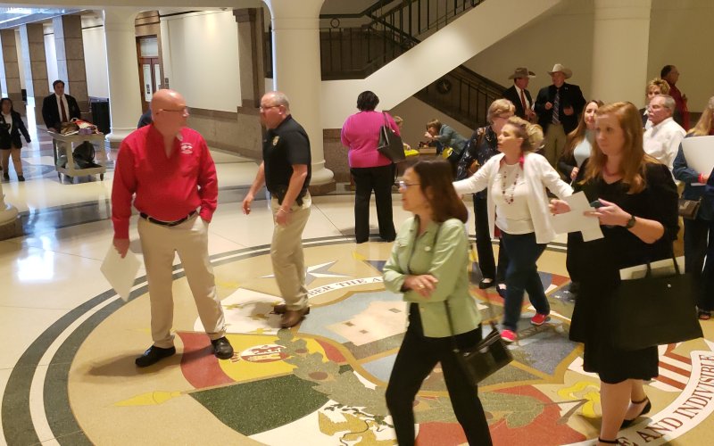 Citizens packed the hallways of the capitol, each with a cause and lawmakers to see.