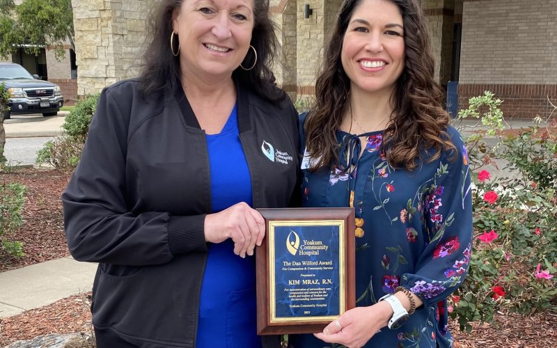 Pictured are Kim Mraz, R.N., left, and Tiffany Miller, CEO.